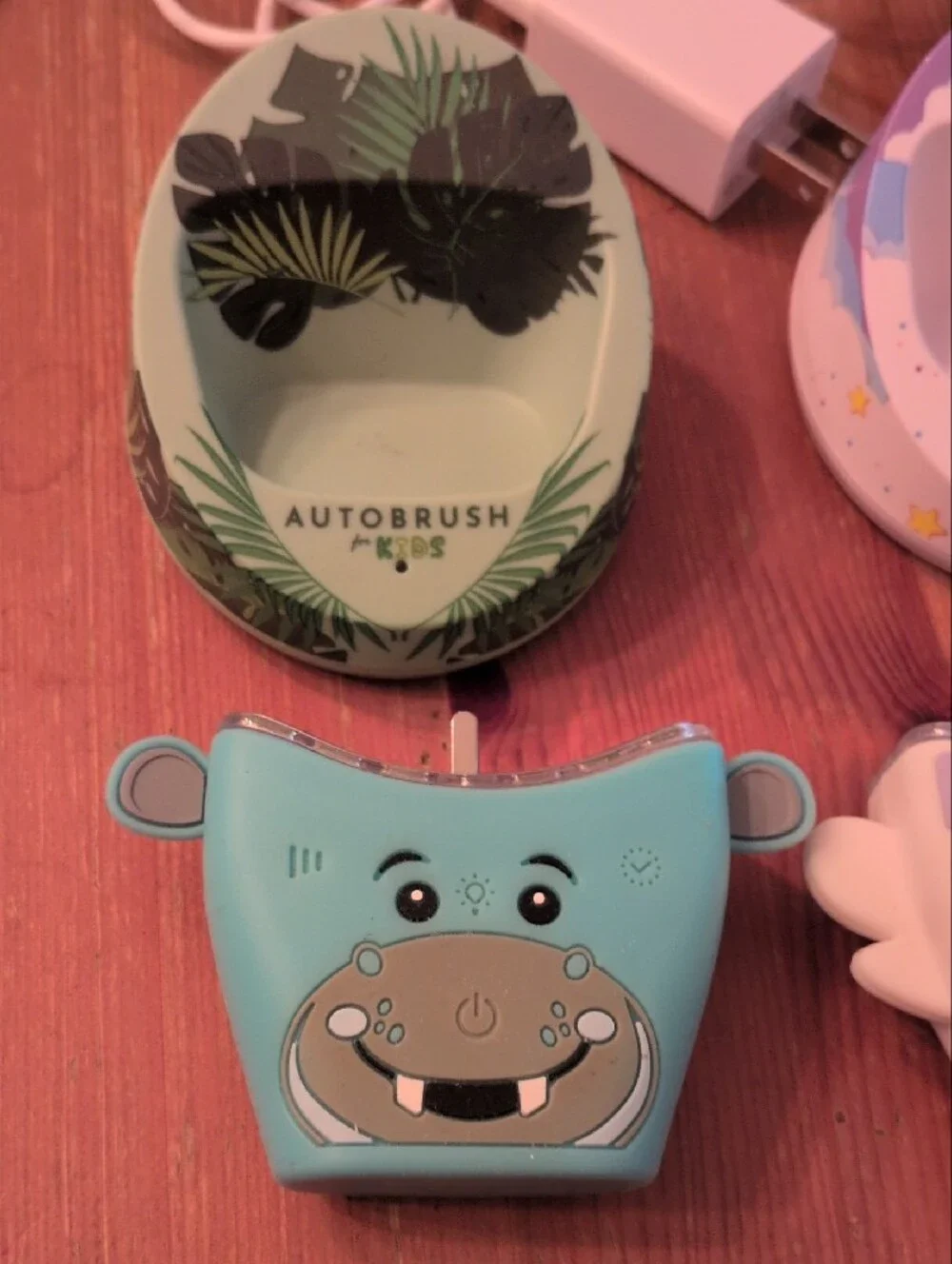Set Of 2 Kids Autobrush Chargers Unicorn Hippo